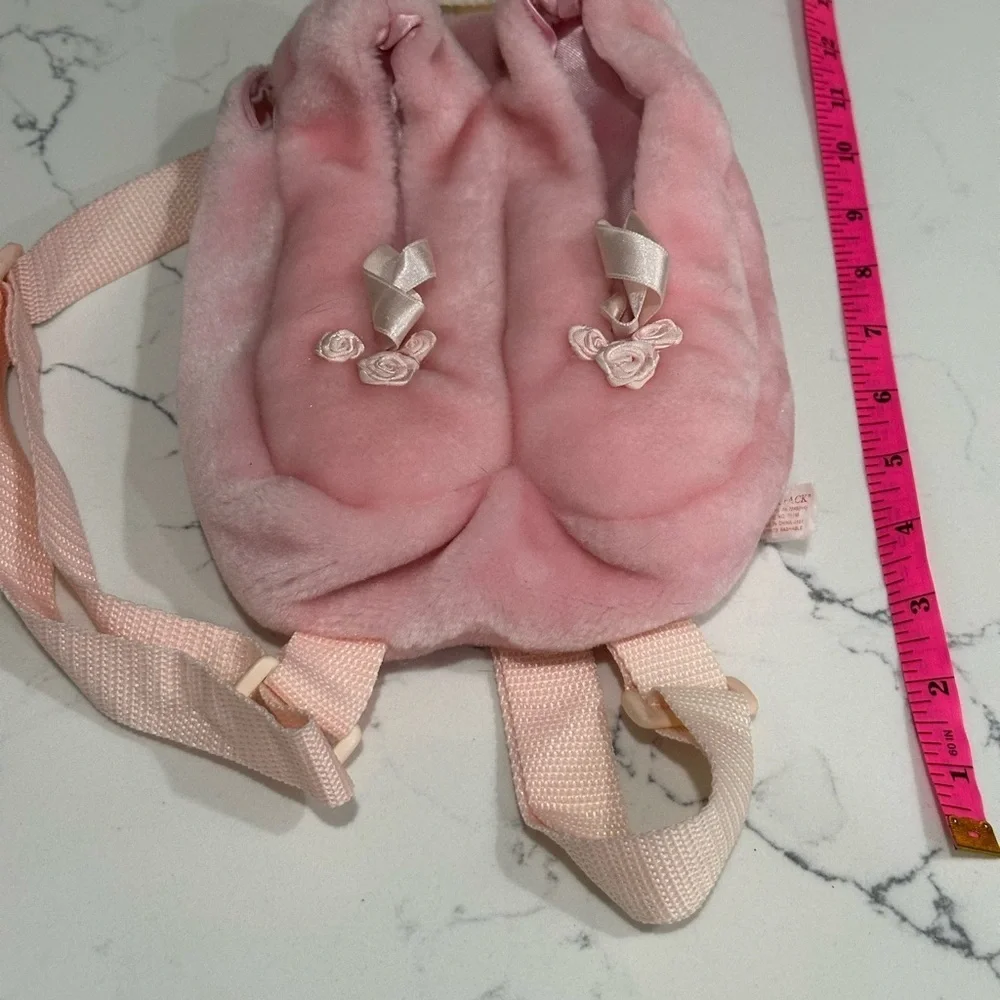 Vintage Pink Kids Ballerina Backpack and Leg Warmers Set
